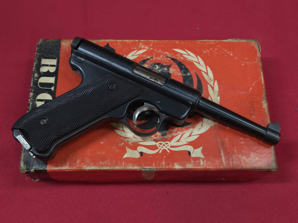 Ruger Mark I 22lr Semi Auto Pistol Blued 4" w/ Box Paperowrk C&R-img-0