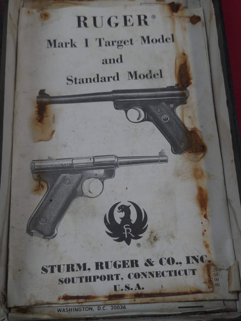 Ruger Mark I 22lr Semi Auto Pistol Blued 4" w/ Box Paperowrk C&R-img-14