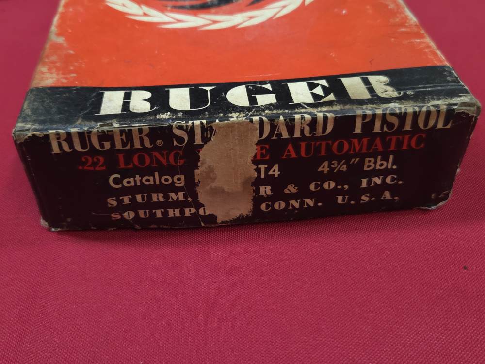 Ruger Mark I 22lr Semi Auto Pistol Blued 4" w/ Box Paperowrk C&R-img-13