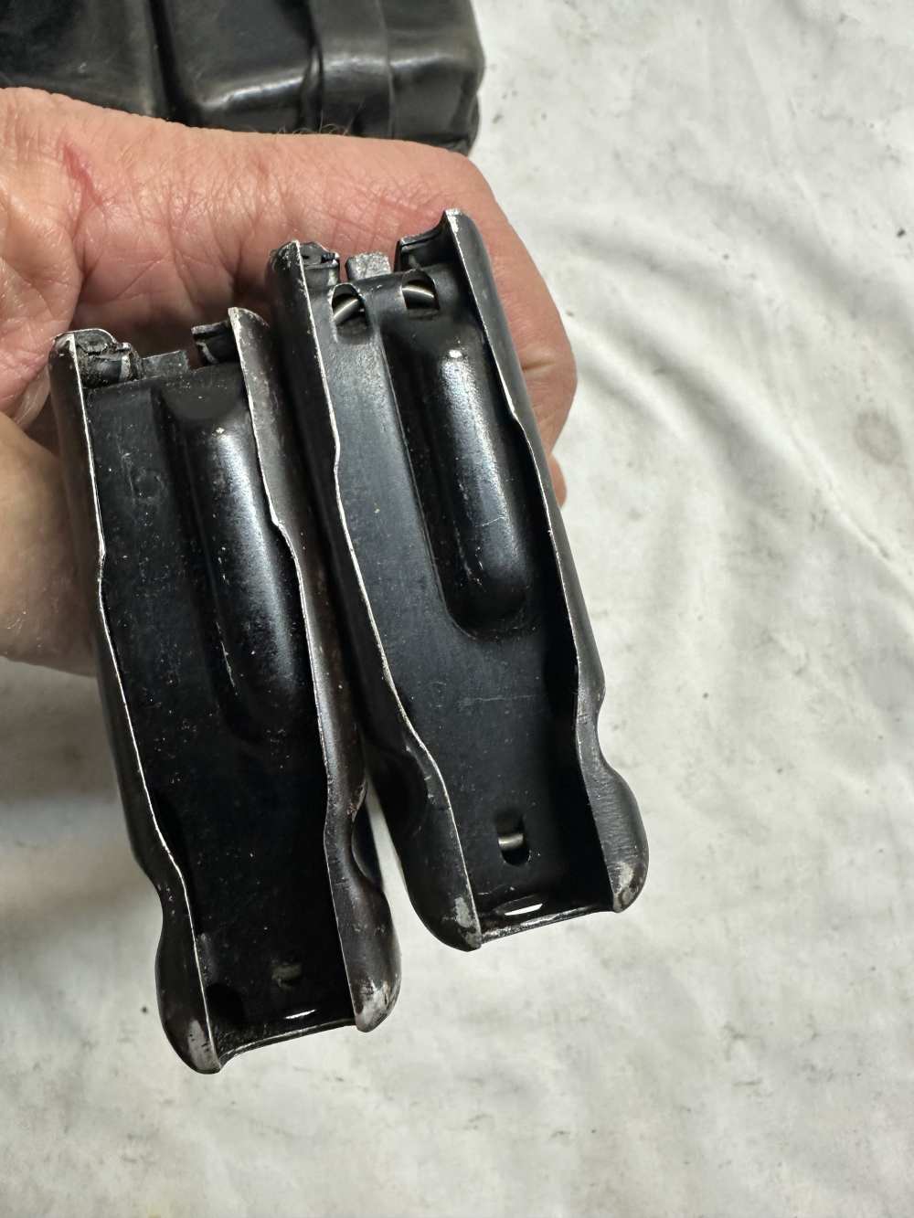 2- ALUMINUM FAL MAGAZINES WITH LEATHER POUCH-img-3