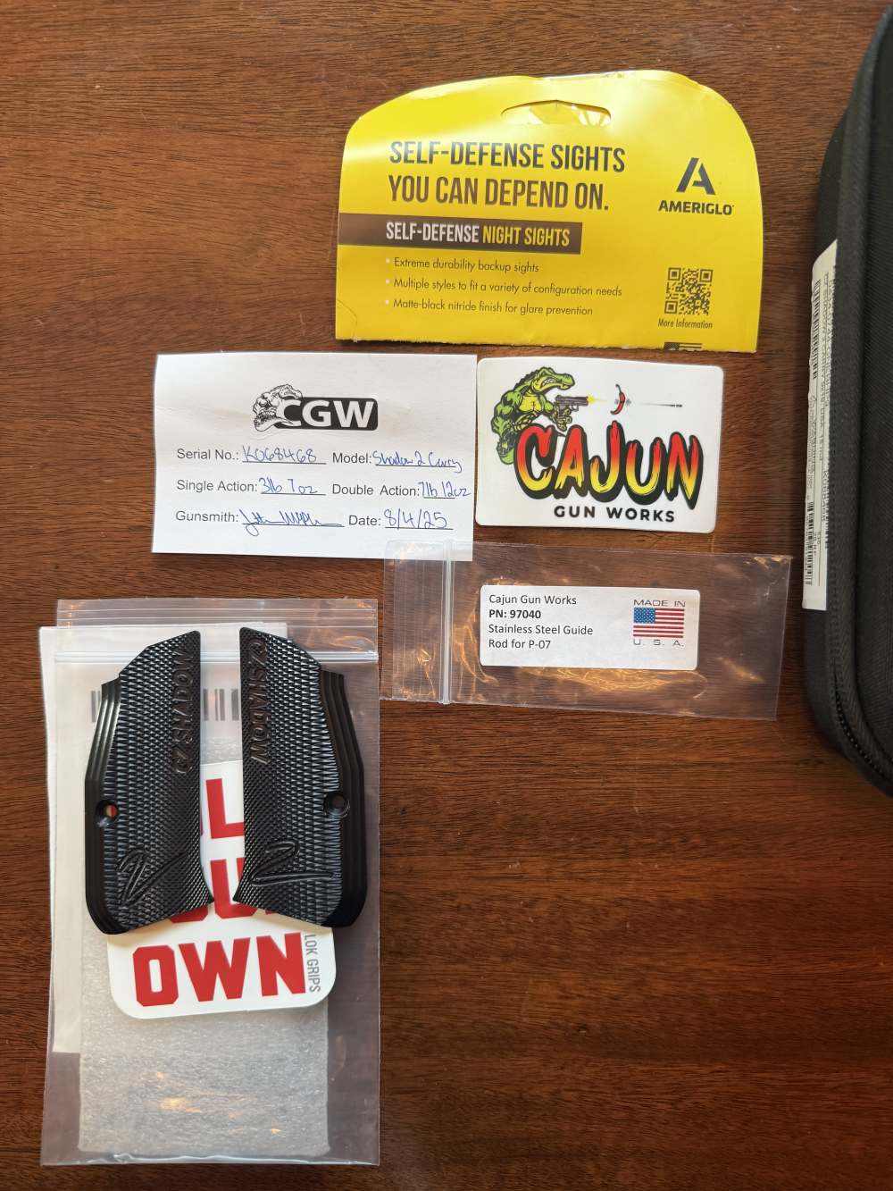 Cajun Custom Pro Pkg CZ Shadow 2 Carry Vortex Defender NS FREE SHIP -img-2