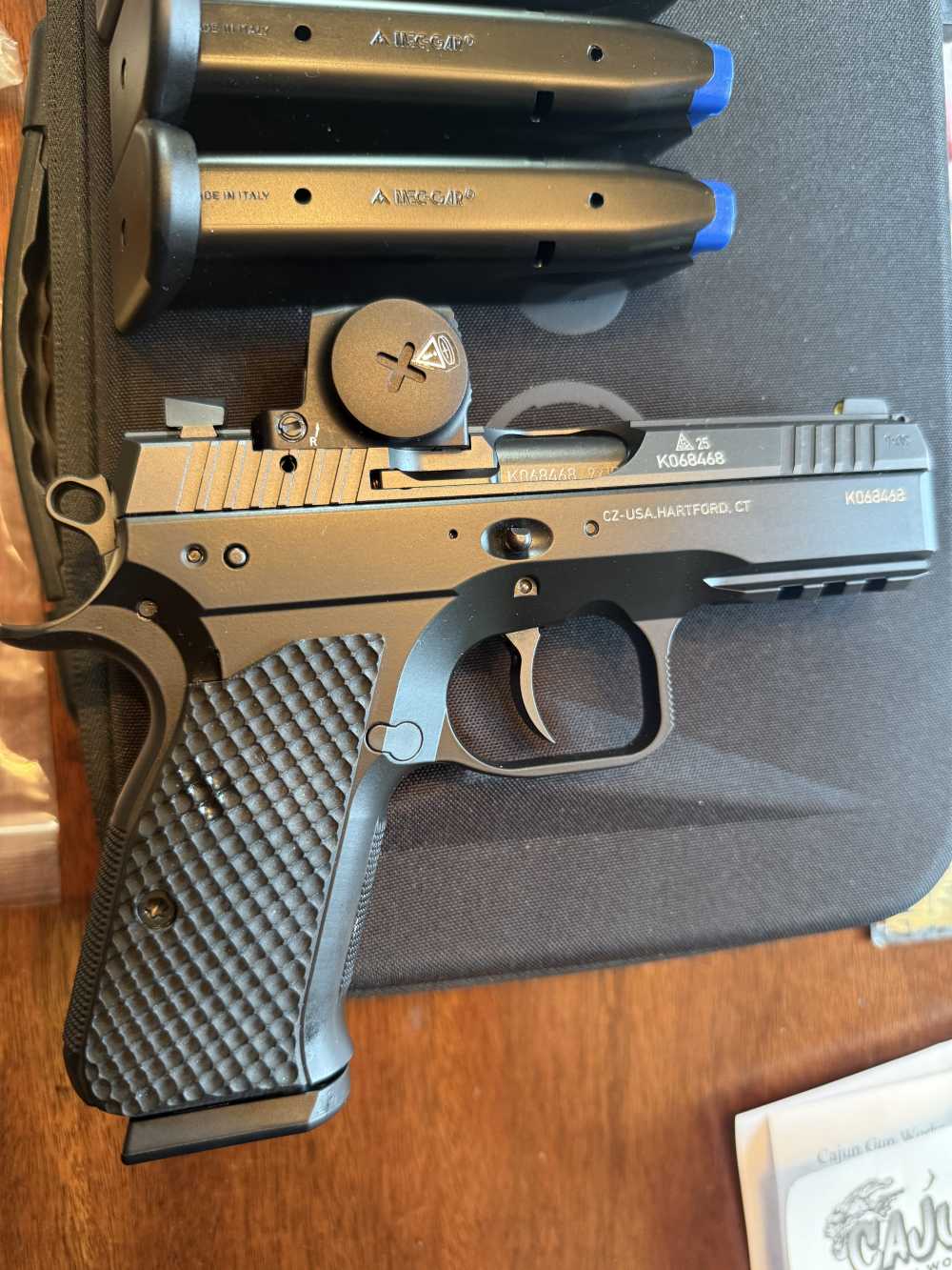 Cajun Custom Pro Pkg CZ Shadow 2 Carry Vortex Defender NS FREE SHIP -img-4