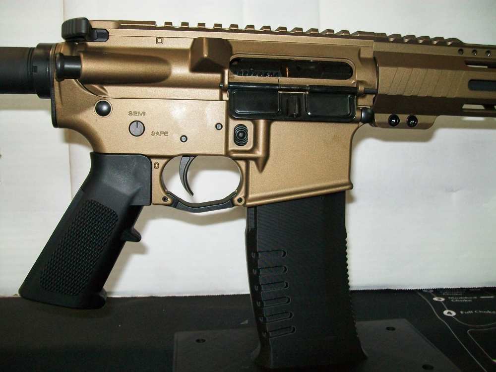 New Custom Build ONE HORSE AR15 6.5 Grendel 16in Cerakote Bronze-img-5