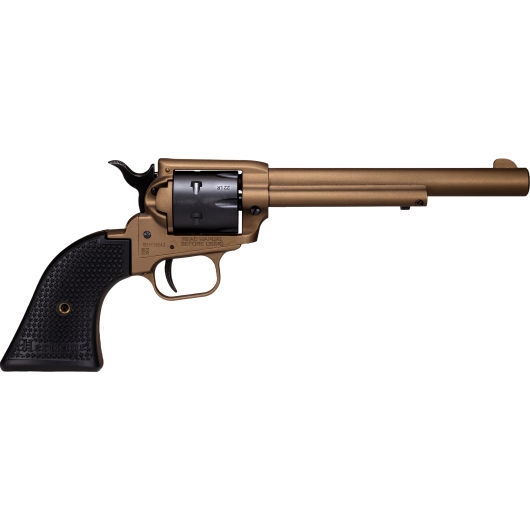 RR22A6 Heritage Mfg. Rough Rider 22 LR 6.5" 6rd Burnt Bronze With Black Acc-img-0