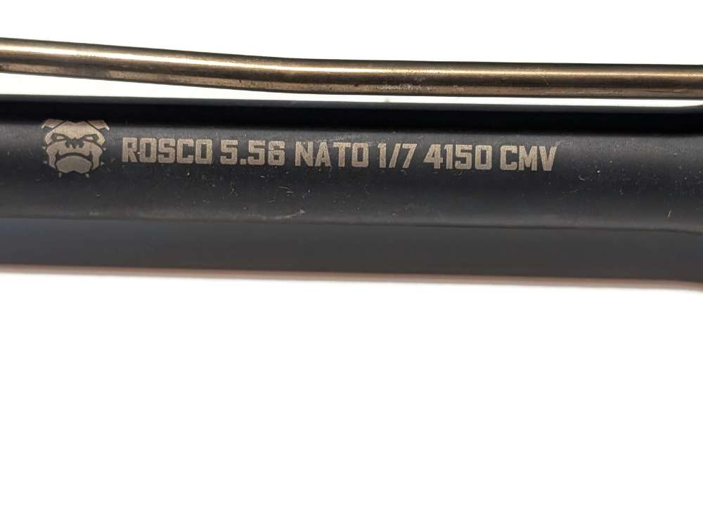Used Rosco 5.56 1/7 4150 CMV Pistol Barrel, w/ Gas Block and Tube-img-1