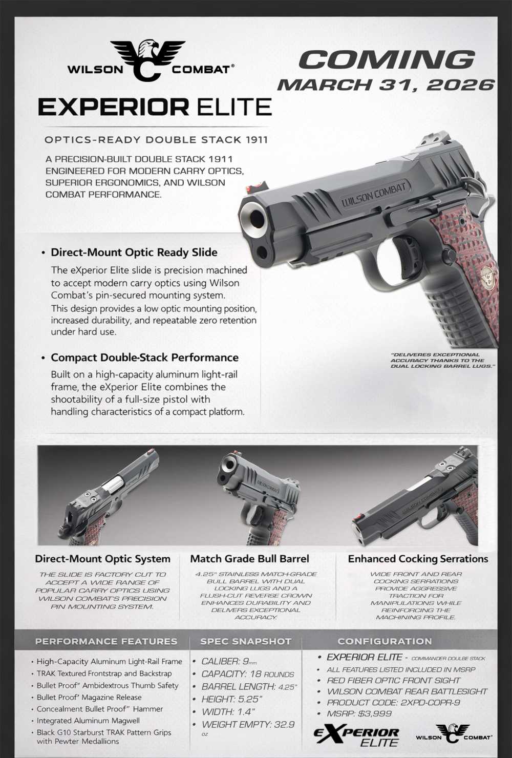 Wilson Combat Experior Elite - .9mm - 18 Rounds + RMR HD -img-10