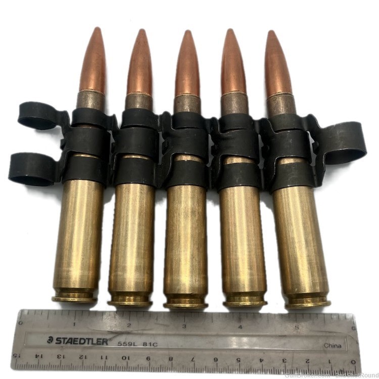 50 BMG Machine Gun Belt DUMMY Rounds 5rd Belt -img-1