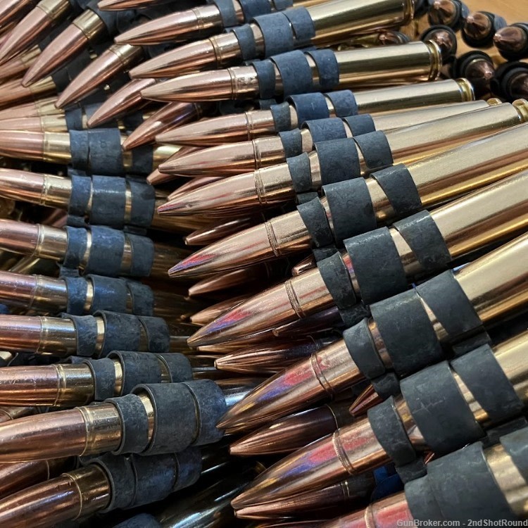 50 BMG Machine Gun Belt DUMMY Rounds 5rd Belt -img-3