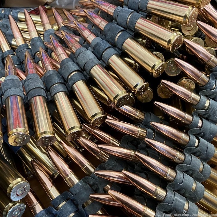 50 BMG Machine Gun Belt DUMMY Rounds 5rd Belt -img-4