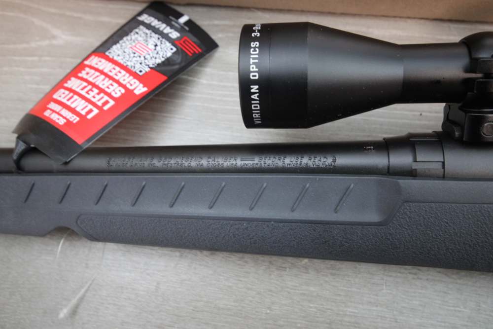 Savage Model Axis 2 XP in 350 Legend with 18" Barrel & Veridian EON Scope.-img-12