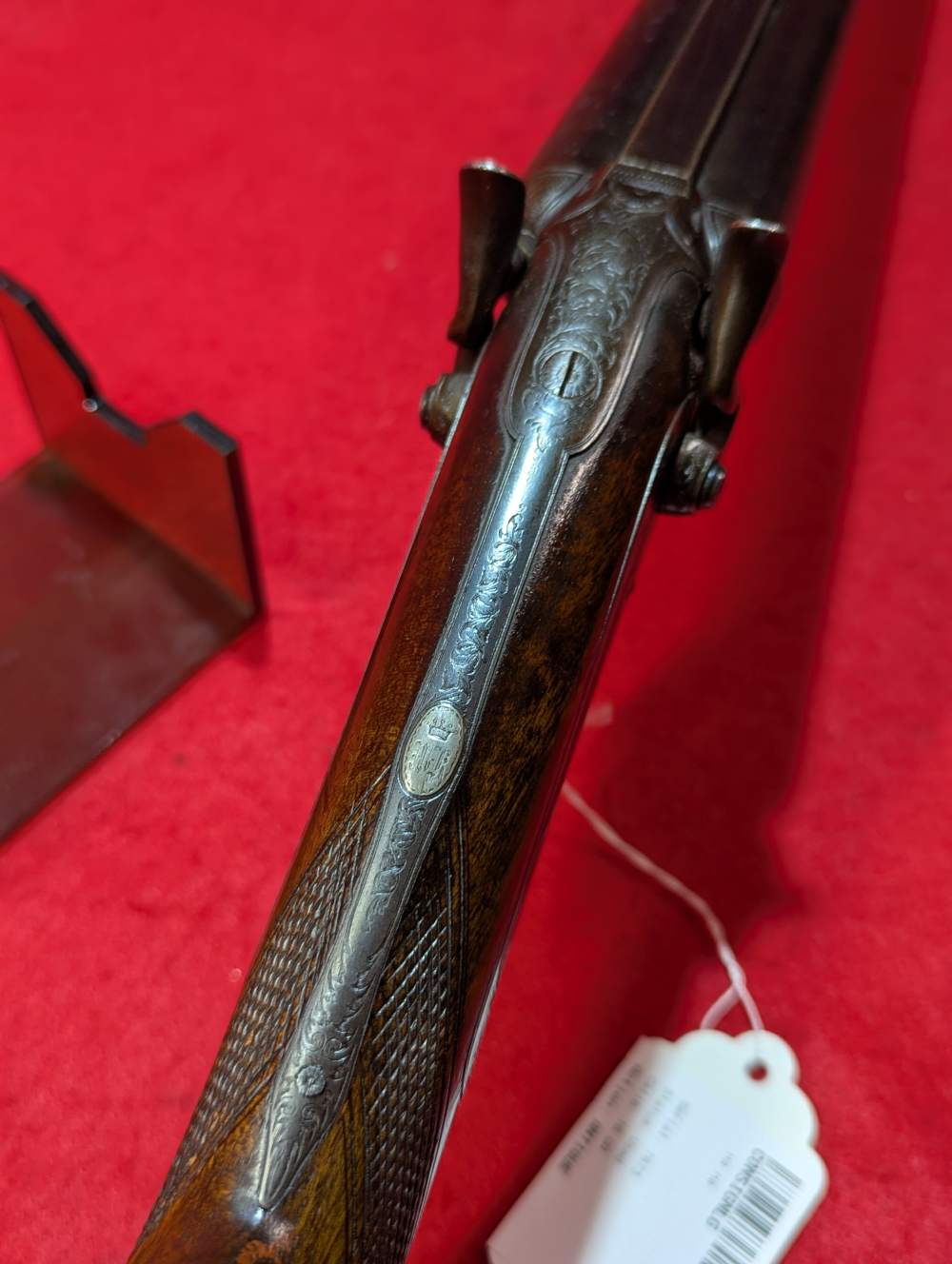 Anton Vincenz LEBEDA PRAGUE Damascus Custom Shotgun, Rare!-img-5