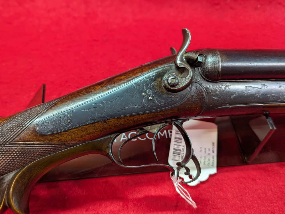 Anton Vincenz LEBEDA PRAGUE Damascus Custom Shotgun, Rare!-img-2