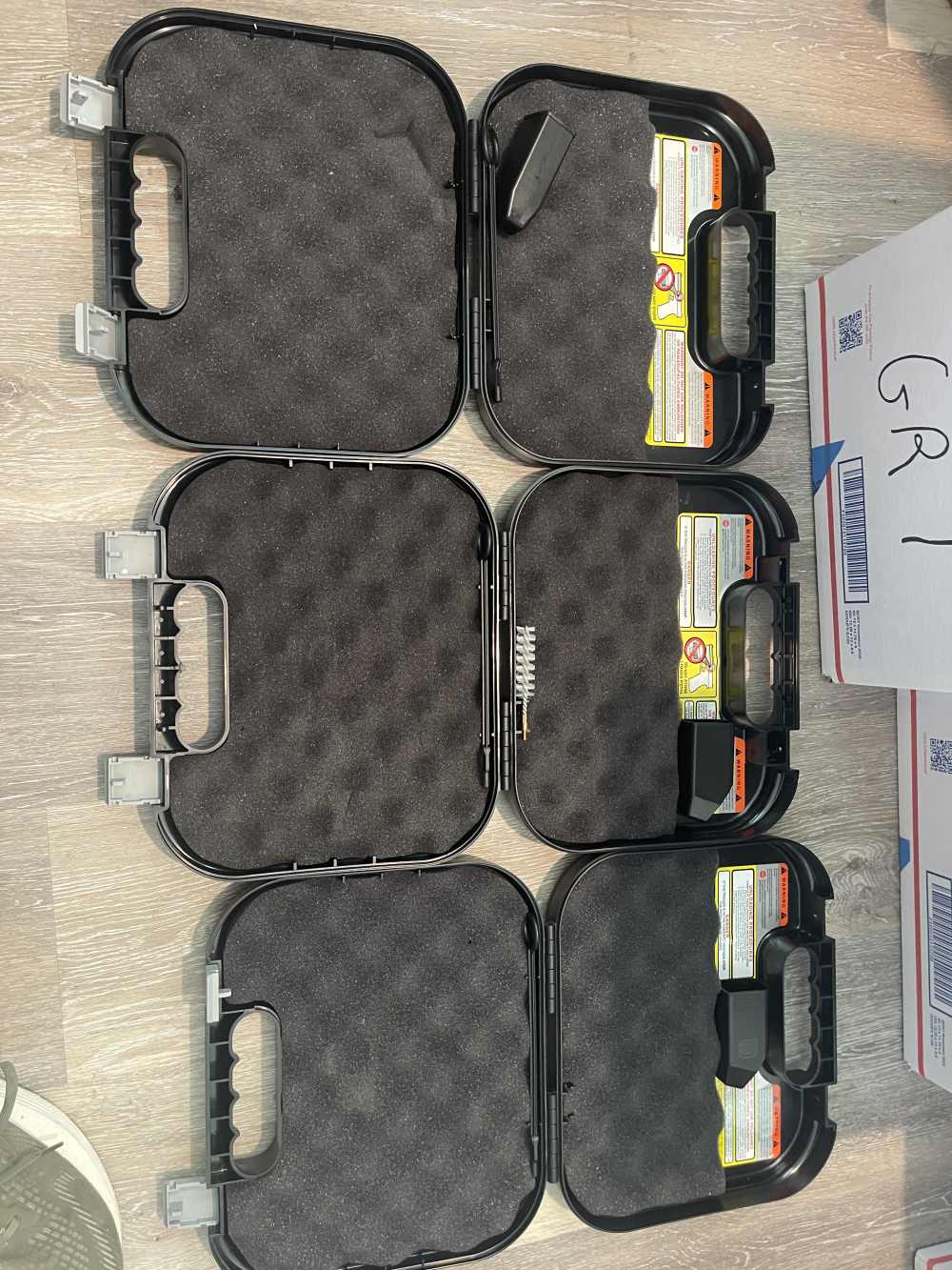 x3 Glock G26x G422 G19 - 3 Factory OEM Cases - Boxes - LOT OF 3 - NR .01-img-1