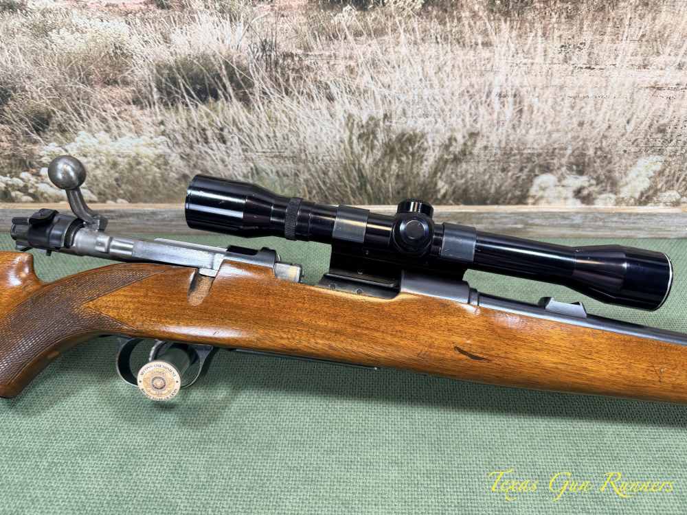 Mauser-Style Bolt-Action Sporter 8mm Walnut Weaver 4x32 Scope Unmarked NSN-img-4
