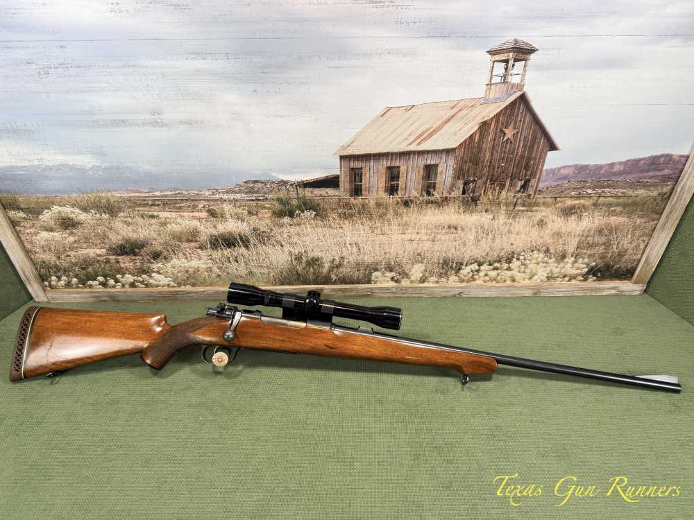 Mauser-Style Bolt-Action Sporter 8mm Walnut Weaver 4x32 Scope Unmarked NSN-img-0