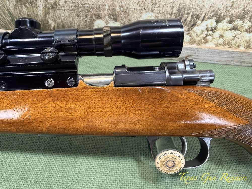 Mauser-Style Bolt-Action Sporter 8mm Walnut Weaver 4x32 Scope Unmarked NSN-img-21
