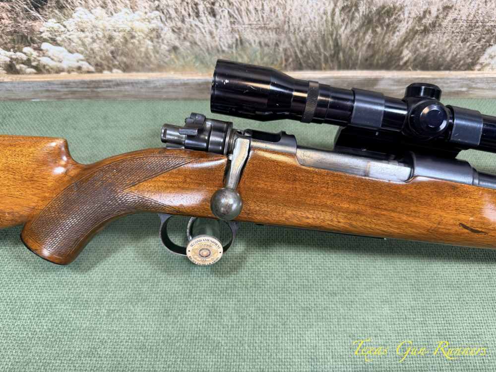 Mauser-Style Bolt-Action Sporter 8mm Walnut Weaver 4x32 Scope Unmarked NSN-img-3
