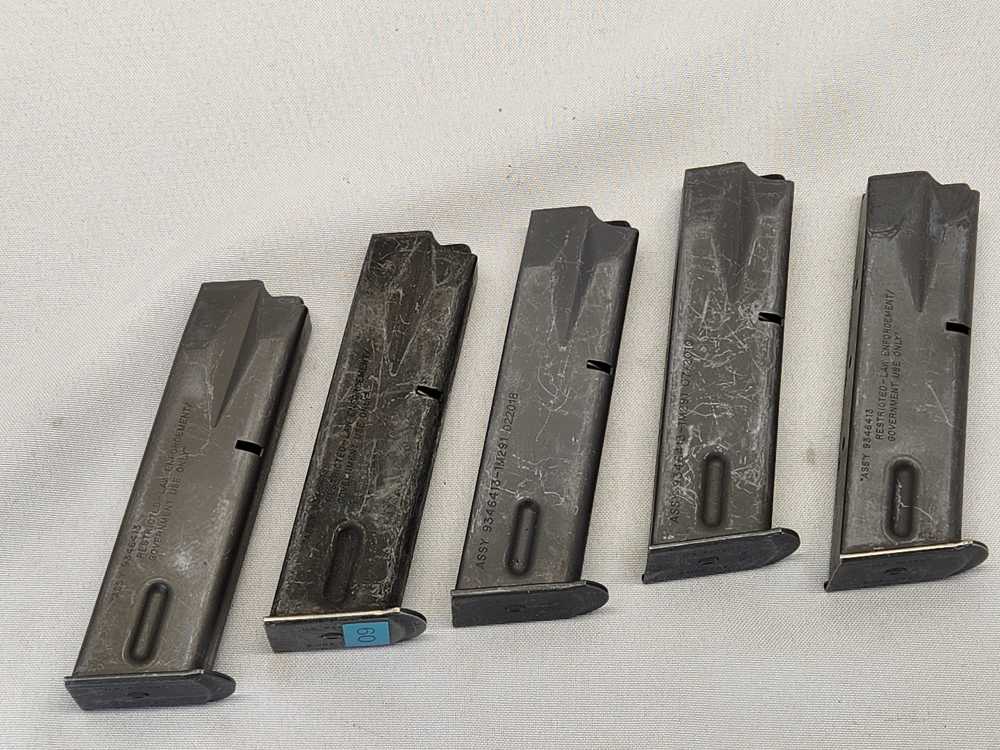 Beretta M9 Surplus Magazines 15rd - Pack of 5-img-0