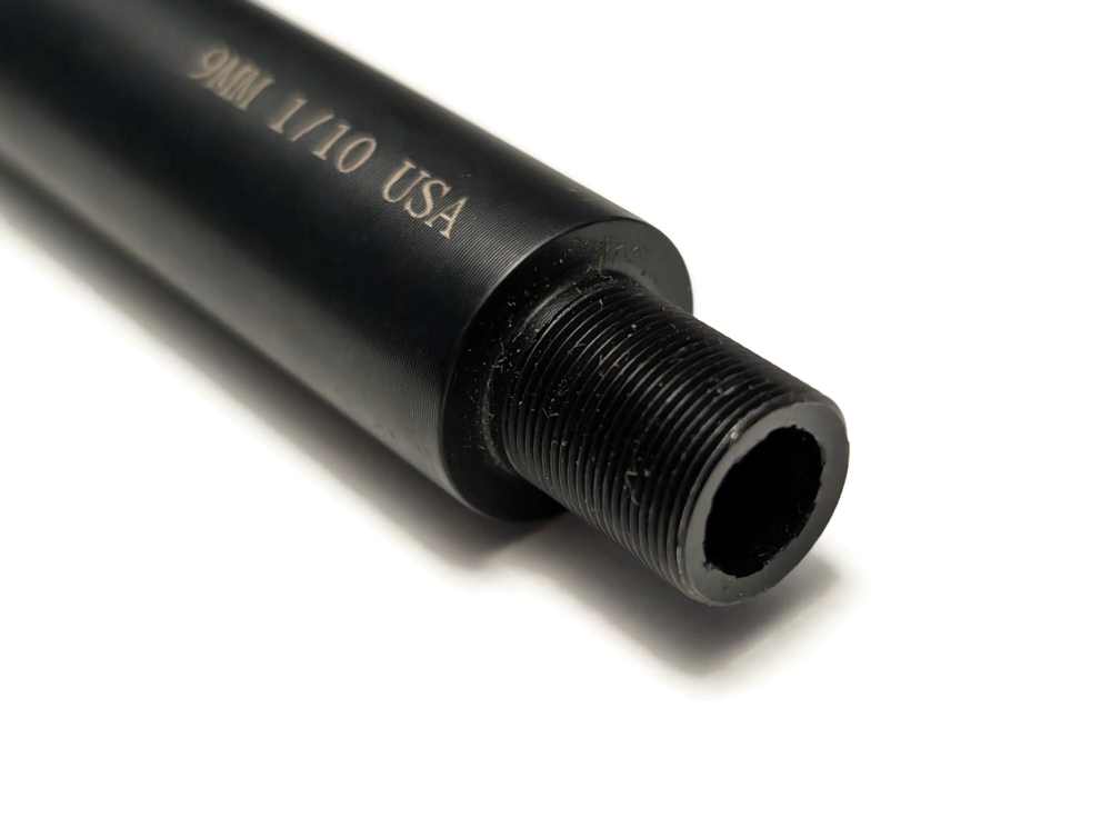 Unbranded AR9 9mm Barrel, 1/10 twist, Threaded Muzzle-img-4