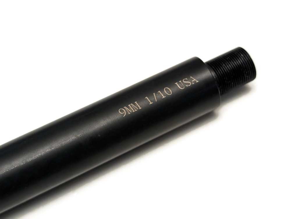 Unbranded AR9 9mm Barrel, 1/10 twist, Threaded Muzzle-img-3