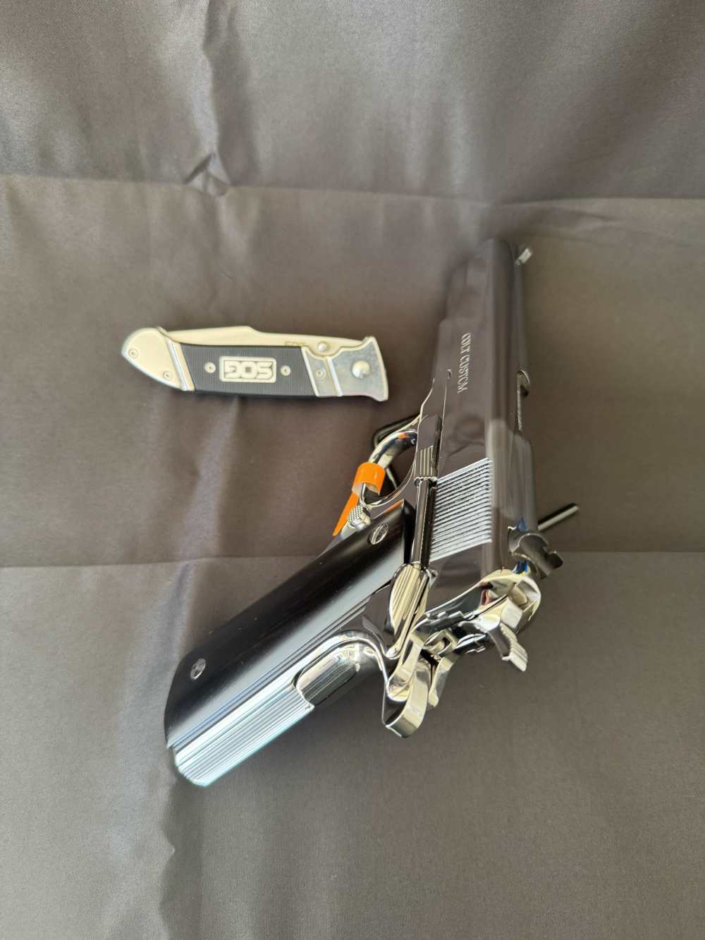 NIB Colt Classic 1911 - Bright Stainless - .45 ACP + SOG Knife-img-3