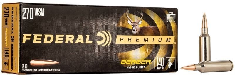 Federal Berger Hybrid Hunter 270 WSM 140 Grain 20rds P270WSMBCH1-img-0