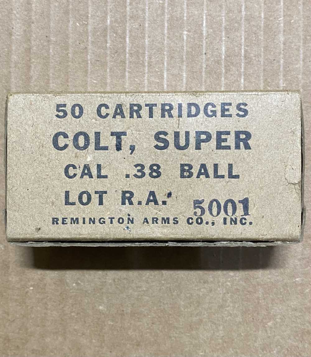 Very Rare Remington Arms WW2 38 Super- 50rds-img-0