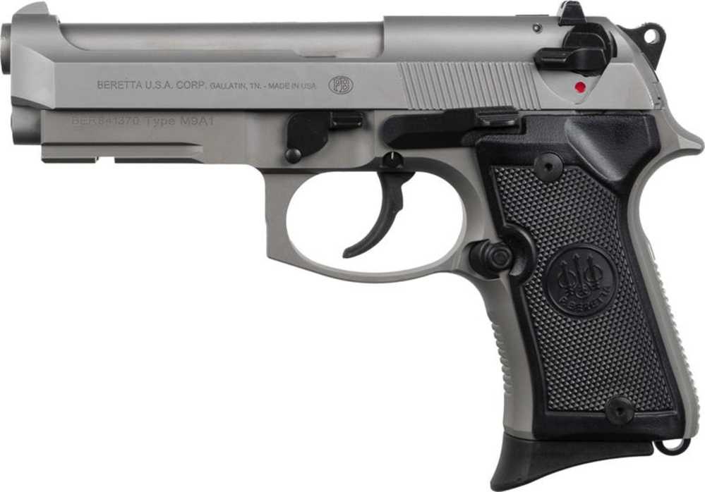 Beretta M9A1 Compact INOX 9mm 4.25" Barrel 13-Rounds SPEC0673A-img-0