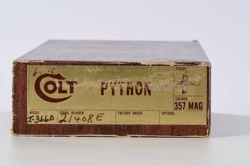 Colt Python .357 Mag 6" Royal Blue (1976) – Matching Box & Papers-img-2