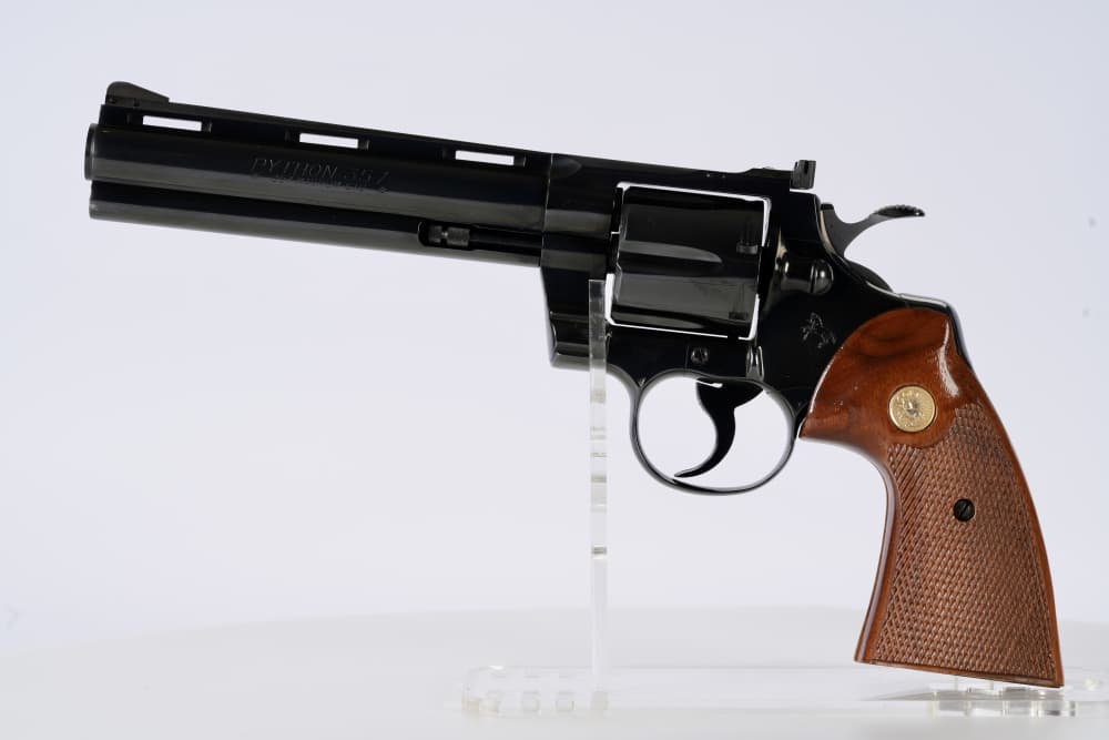 Colt Python .357 Mag 6" Royal Blue (1976) – Matching Box & Papers-img-0