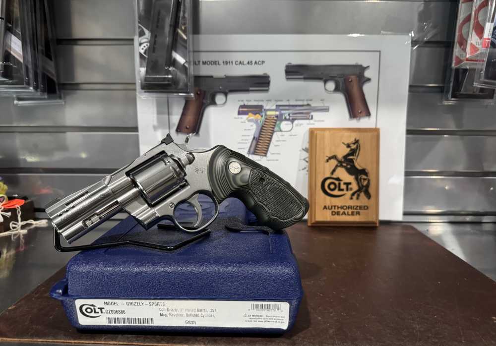 NIB Colt Grizzly - .357 Mag - 3" - SP3RTS - Upgraded Sights & Grips-img-0