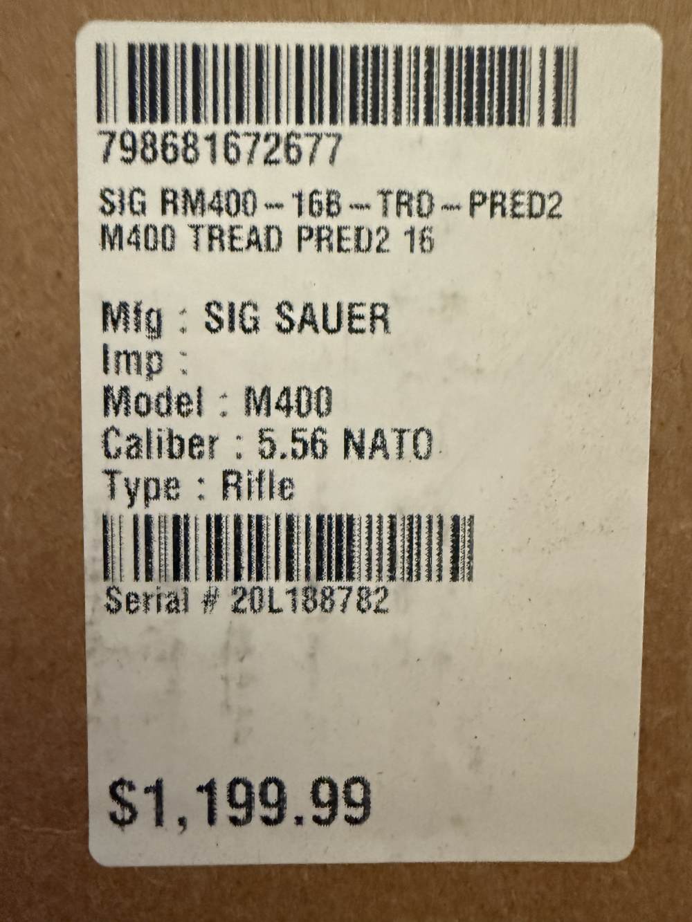 Sig Sauer M400 Tread Predator 2 5.56 16in Jungle Green RM400-16B-TRD-PRED2-img-2