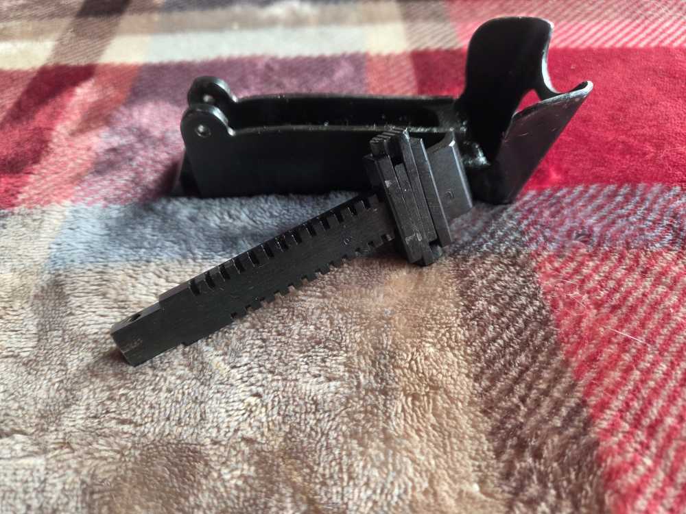 Russian WWII DP-27 DP-28 DPM Rear Sight Housing, Leaf, and Spring 7.62x54R-img-5