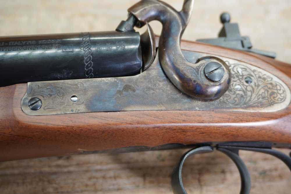Pedersoli SxS Kodiak double barrel rifle MKVI 58 caliber rifled barrels-img-24