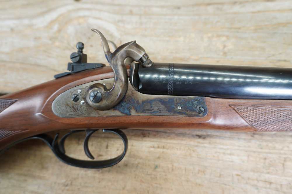 Pedersoli SxS Kodiak double barrel rifle MKVI 58 caliber rifled barrels-img-8