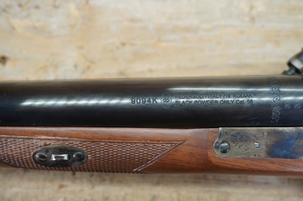 Pedersoli SxS Kodiak double barrel rifle MKVI 58 caliber rifled barrels-img-27