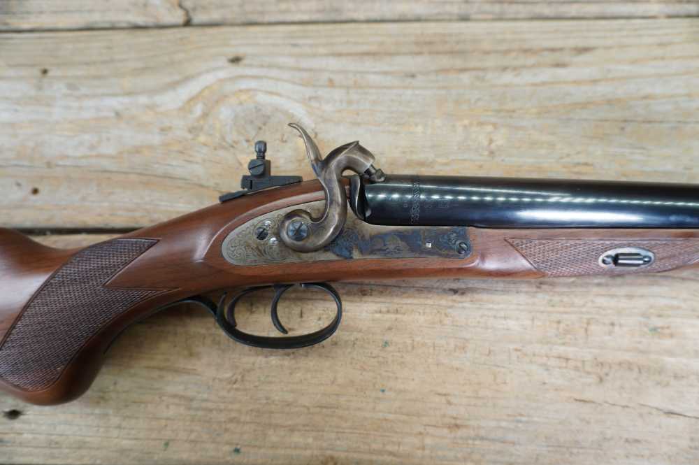 Pedersoli SxS Kodiak double barrel rifle MKVI 58 caliber rifled barrels-img-0