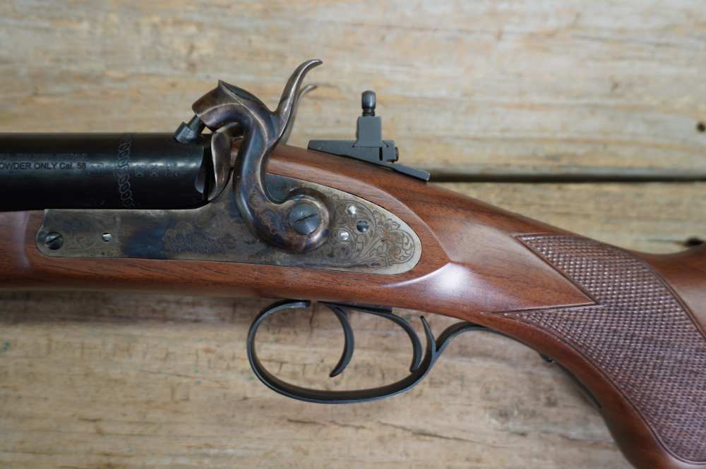 Pedersoli SxS Kodiak double barrel rifle MKVI 58 caliber rifled barrels-img-22