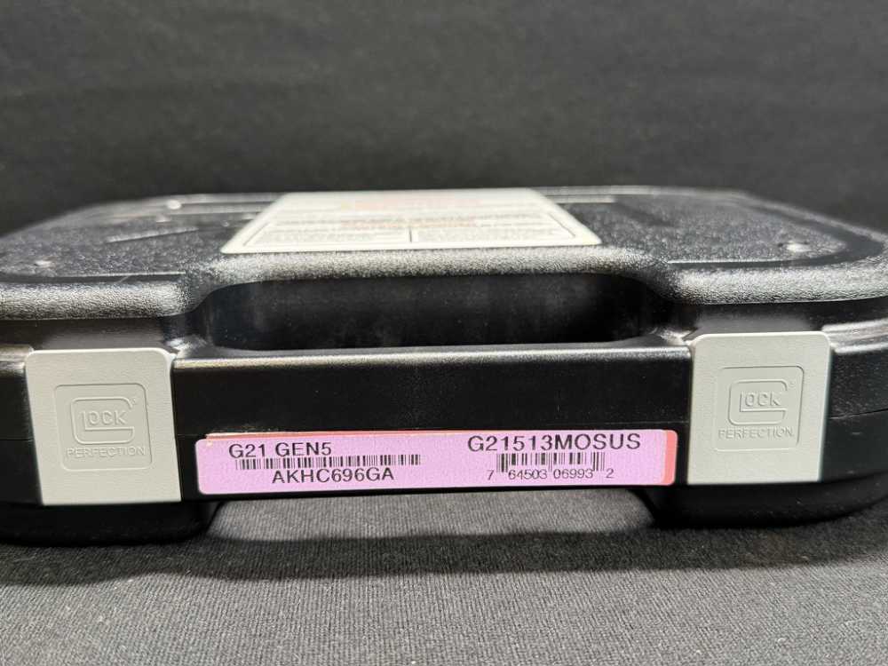 Glock 21 Gen5 MOS .45 ACP Optic Ready Pistol Purple Label - 3 Mags & Case-img-4