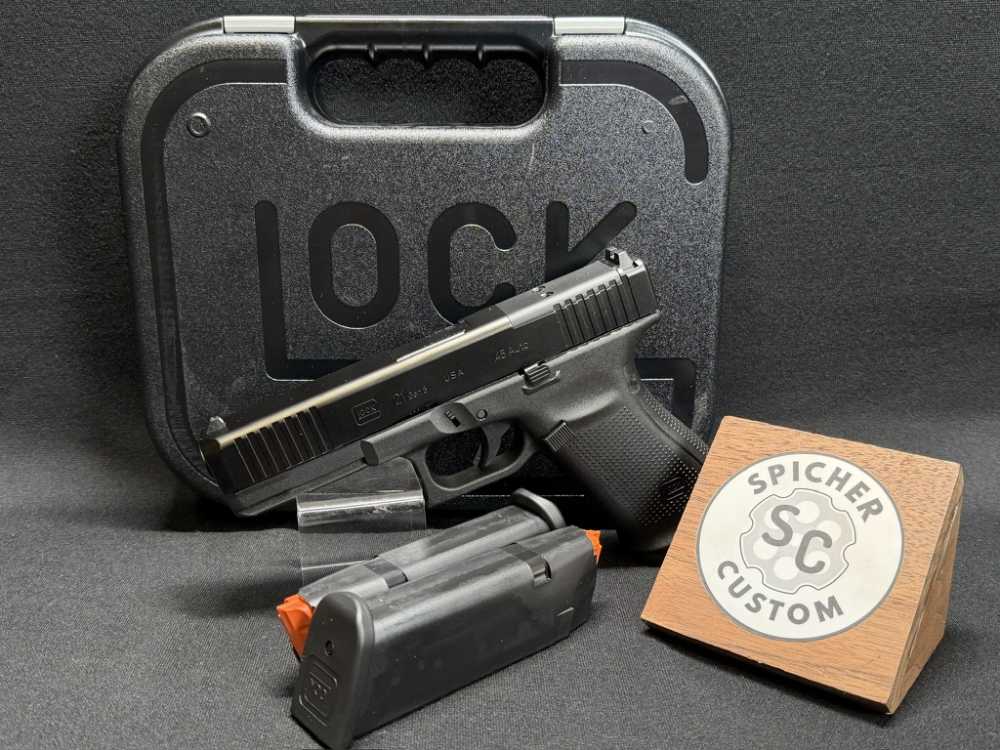 Glock 21 Gen5 MOS .45 ACP Optic Ready Pistol Purple Label - 3 Mags & Case-img-1