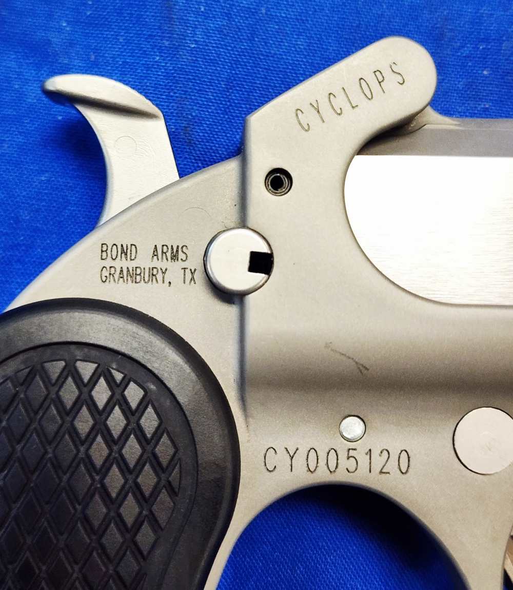 BRAND NEW BOND ARMS CYCLOPS .45-70 GOV'T 4.25" STAINLESS DERRINGER-img-5
