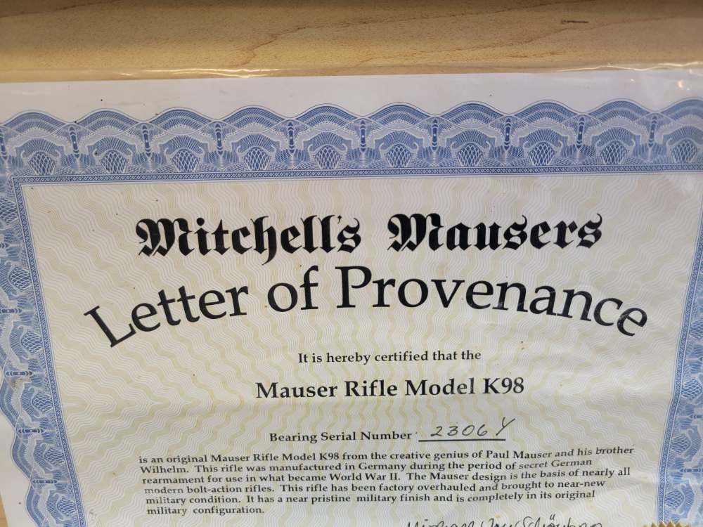 Mitchell's Mauser Premium Grade K98 WWII German K98K 8mm 1938 42 Code match-img-45