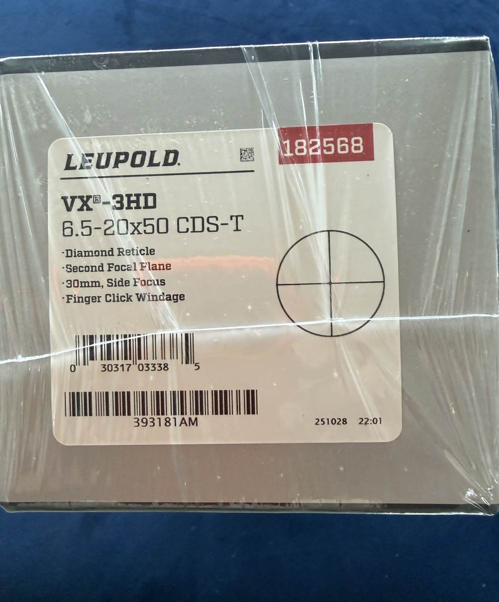 Leupold VX-3HD 6.5-20x50mm Side Focus CDS-T | Brand New in Box SKU 182568-img-0