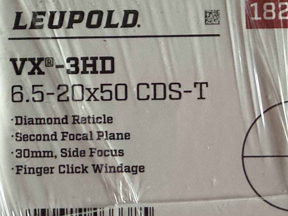 Leupold VX-3HD 6.5-20x50mm Side Focus CDS-T | Brand New in Box SKU 182568-img-2