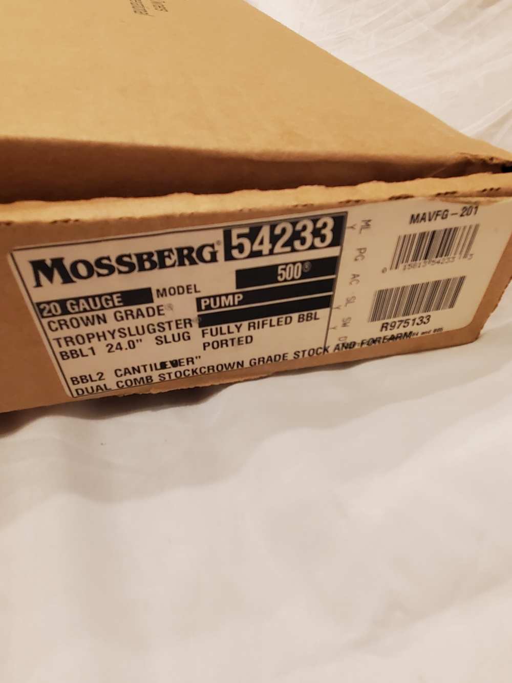 Mossberg 500 Crown Grade Trophy Slugster 20 Ga Rifled Shotgun NOS!-img-2