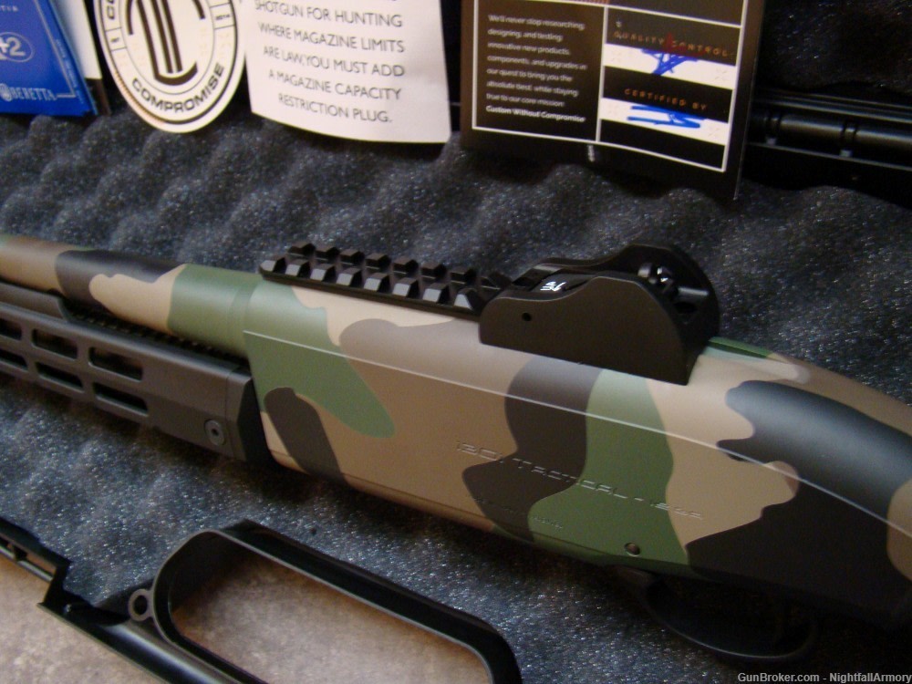 Beretta 1301 LTT Langdon Tactical Custom 12ga 1301T Gen 3 M81 Woodland Camo-img-6