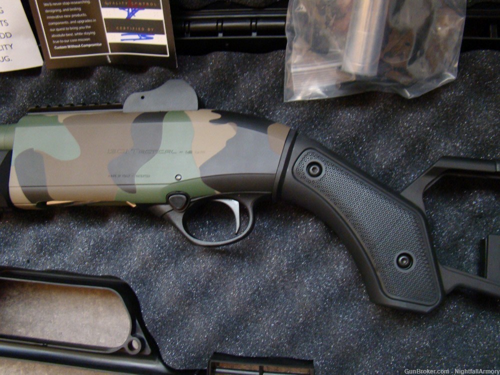 Beretta 1301 LTT Langdon Tactical Custom 12ga 1301T Gen 3 M81 Woodland Camo-img-3