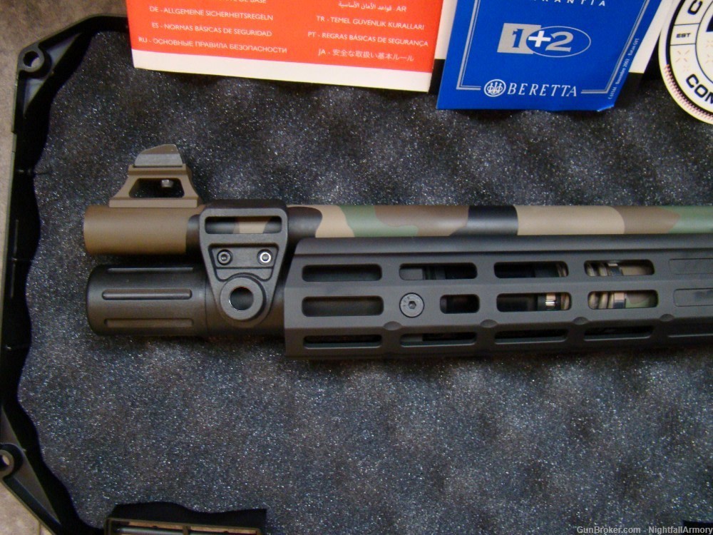 Beretta 1301 LTT Langdon Tactical Custom 12ga 1301T Gen 3 M81 Woodland Camo-img-8