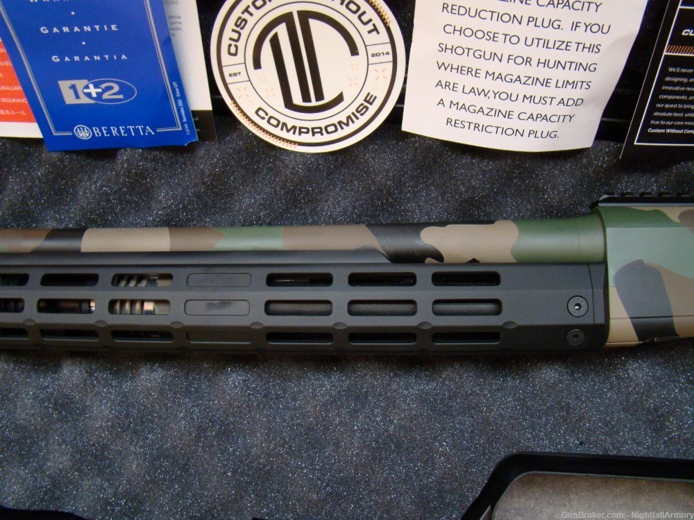 Beretta 1301 LTT Langdon Tactical Custom 12ga 1301T Gen 3 M81 Woodland Camo-img-7