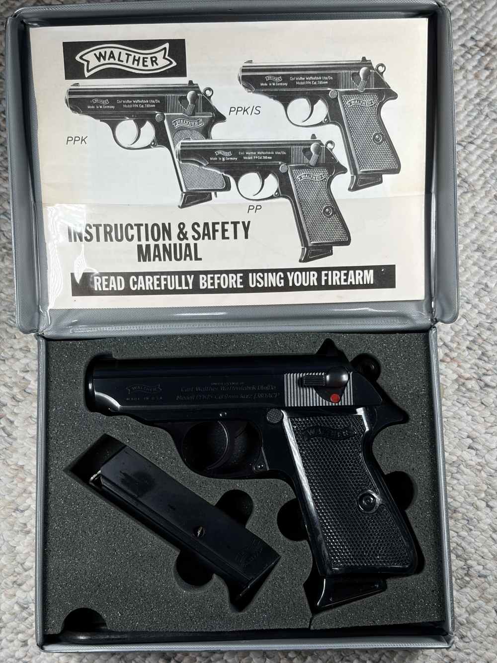 Walther PPK/s DA/SA 3” Pistol (2)magazines and factory case Manual-img-23
